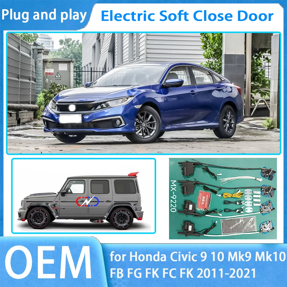 

for Honda Civic 9 10 Mk9 Mk10 FB FG FK FC OEM Car Soft Close Door System Automatic Electric Auto Pull Power Latch Power Closing