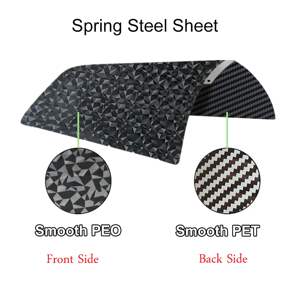ورقة PEI لـ QIDI Plus 4، Creality CR10، Artillery Sidewinder X1/X2، Anet A8 Plus E12، لوحة بناء مزدوجة الجوانب من Tevo Tornado