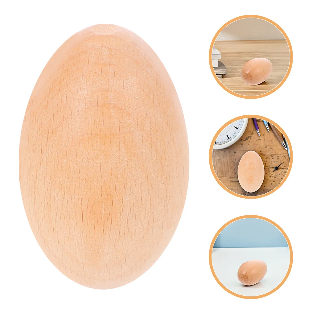 

Wood Percussion Musical Egg Shakers Ergonomic Design Preschool Music Learning Tools for Toddlers Home Small Wooden Eggs