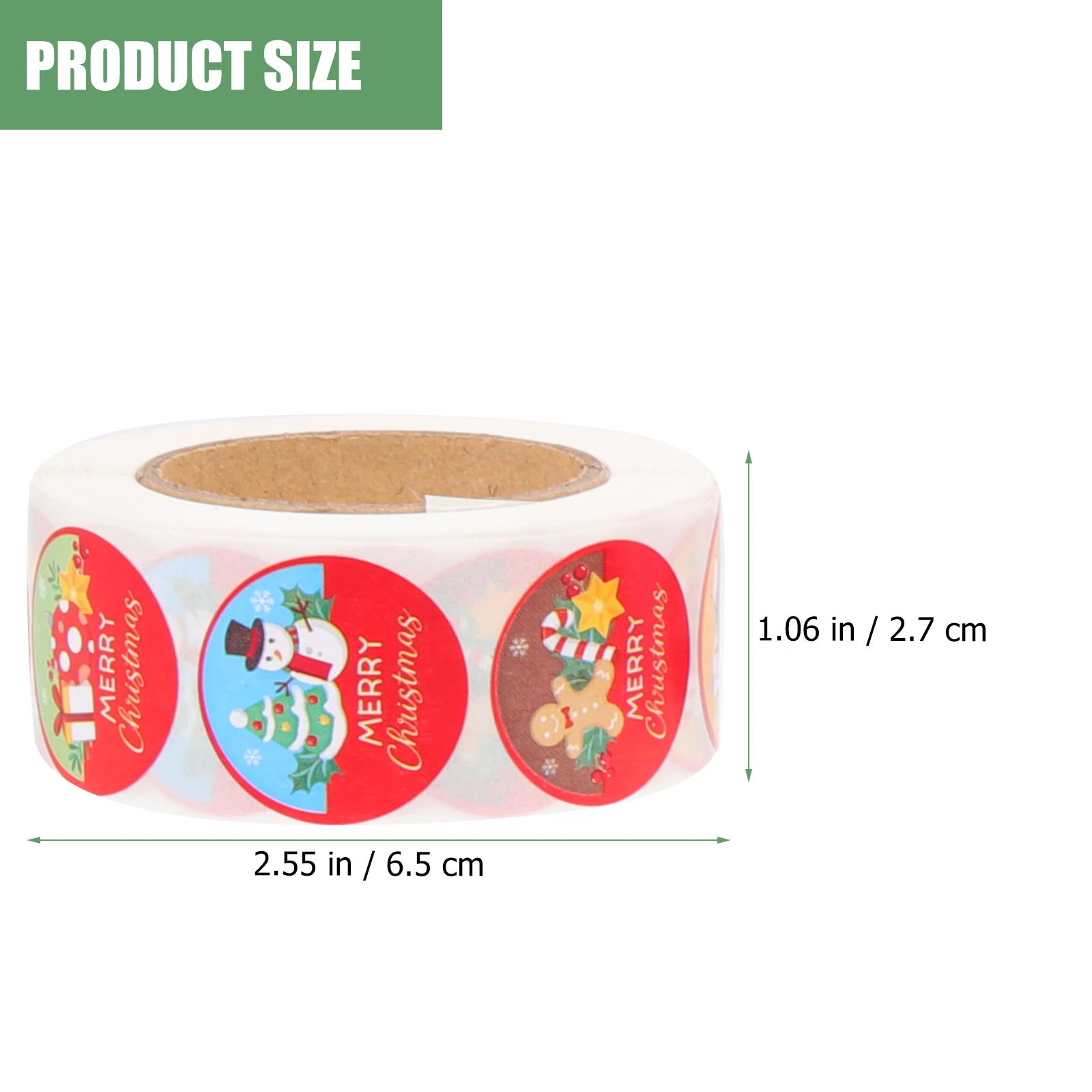 

4 Pcs Decoration Round Stickers Holiday Seals for Envelopes Christmas Decorative Father