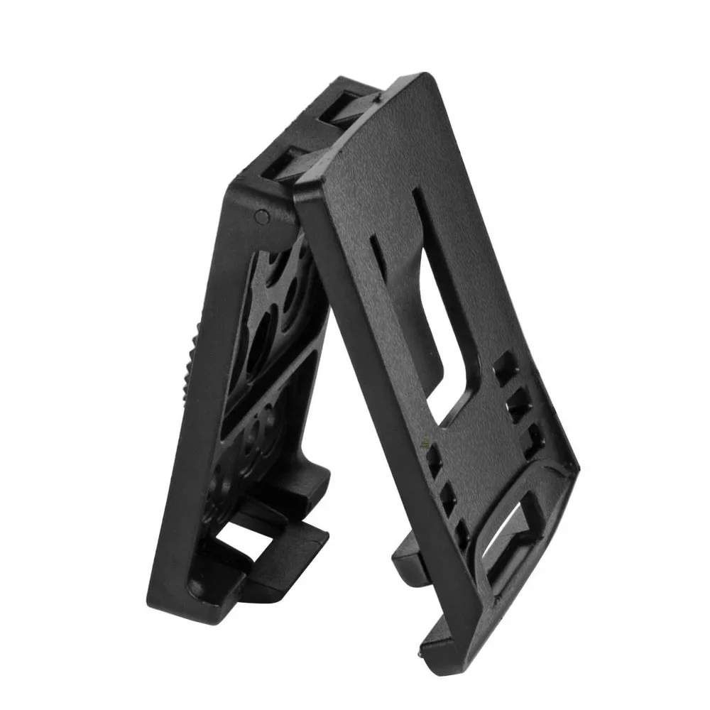 Belt Adapter Adjustable Belt Loop Clip Hanger Adapter Mounting Platform Polymer Adapter for Holsters and Magazine Pouches Black