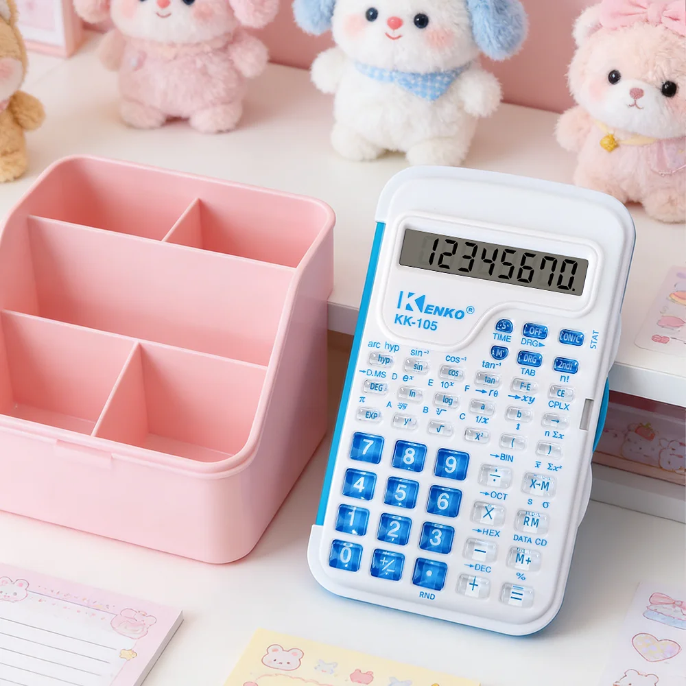 Picture 3: Mini Dopamine Flip-Top Calculator: A Portable and Cute Math Tool for Students and a Creative Office Gift