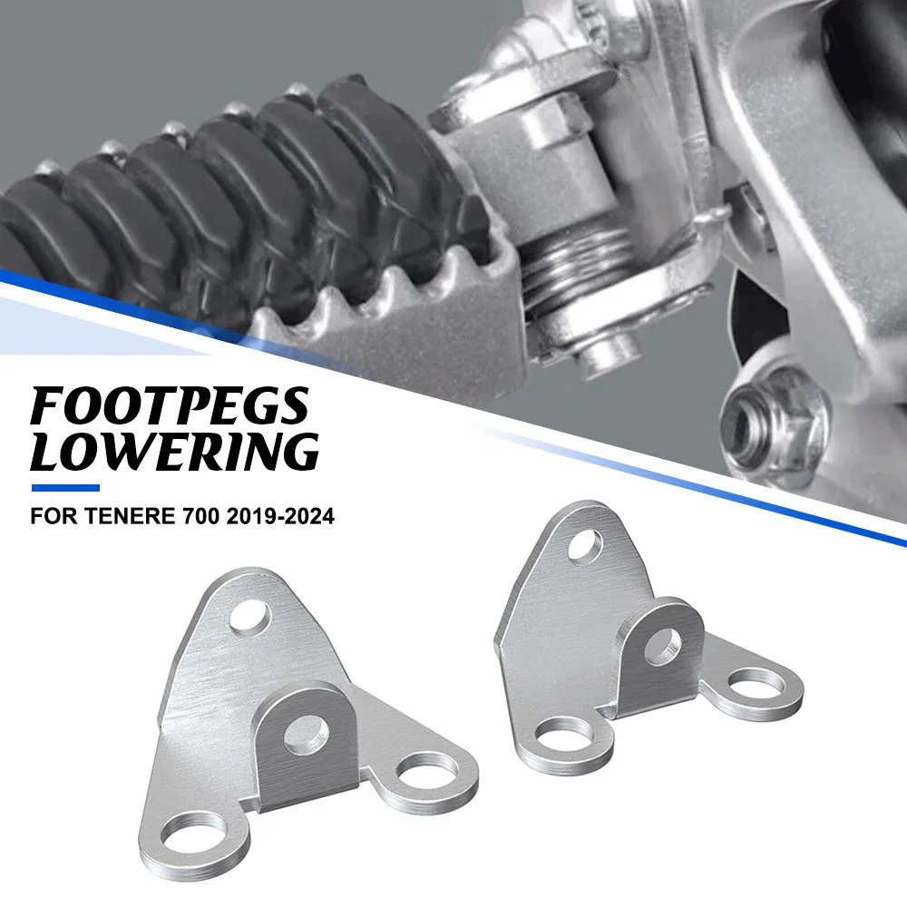 

For Yamaha Tenere 700 2019-2024 20MM Lowering Bracket Enlarged Footrest Footpeg For Tenere 700 World Raid XTZ700 T700 2023 2022