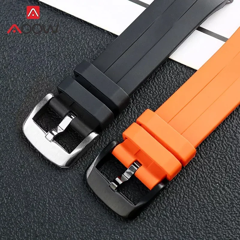 Silicone Watch Strap for Tissot 1853 Starfish Diving T120 T120417a Series Waterproof Sweatproof Rubber Watchband 22mm Wristband