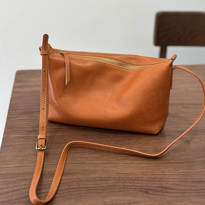 

2025 New Genuine Leather Versatile Women's Small Bag Soft Cowhide Lightweight Shoulder Crossbody Bags