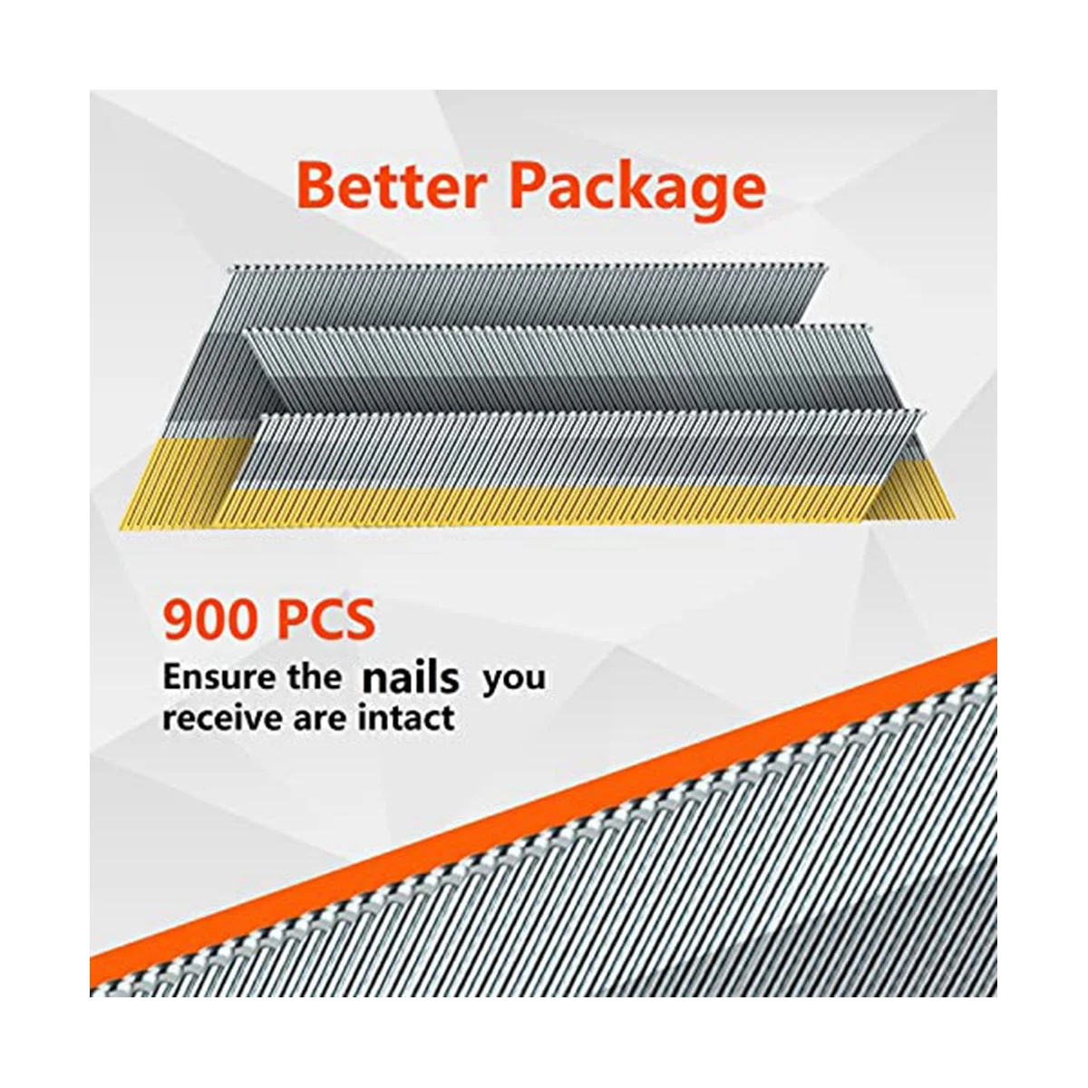 Imagem -03 - Unhas de Acabamento Angular 15 Gauge da 34 Graus 900 Pack 21 2in 2in 14in 300 Per Sizes Galvanizado Assorted Size