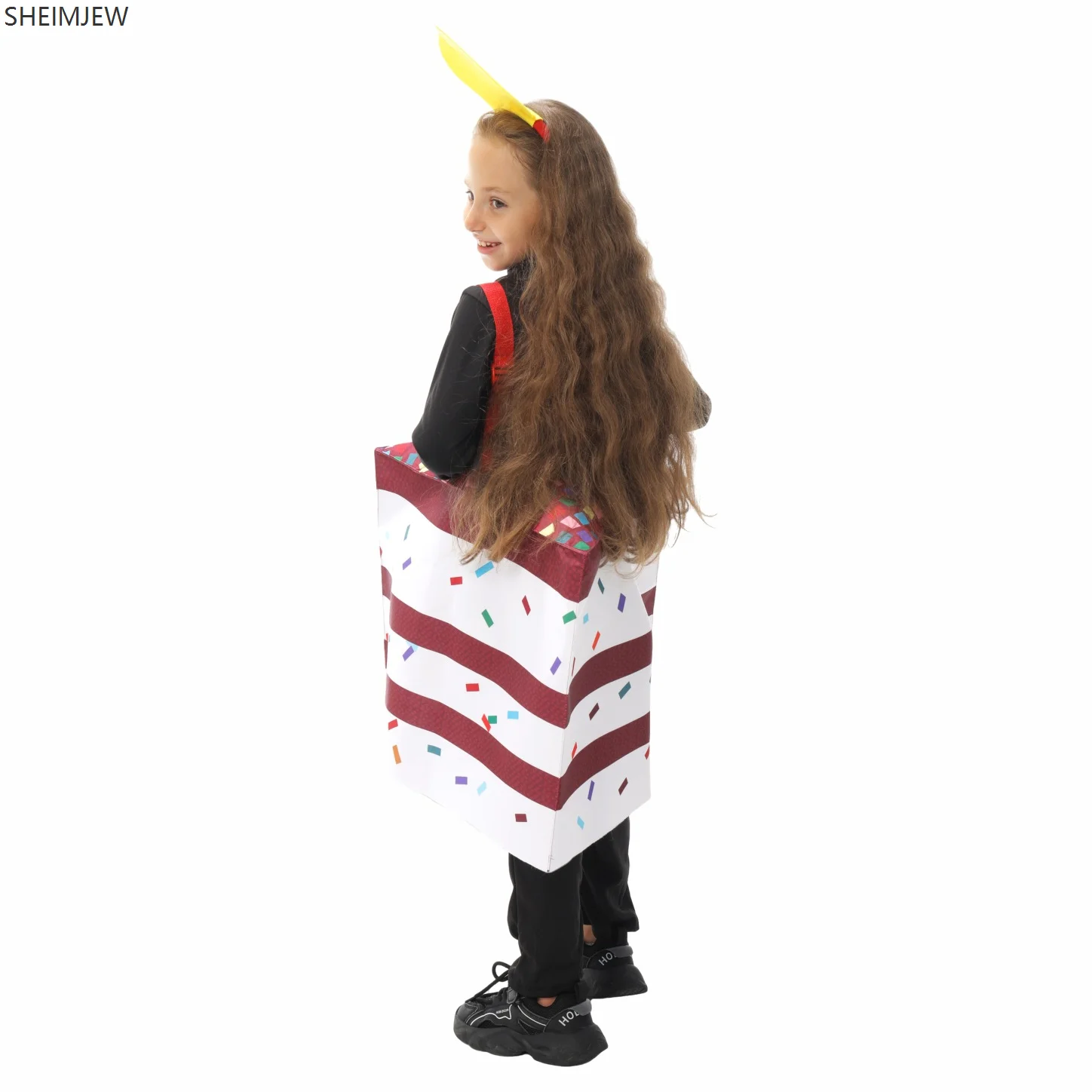 2025 New Halloween Children's Performance Costume Mousse Cake Role Playing Bodysuit Carnival School Stage Food Performance Set