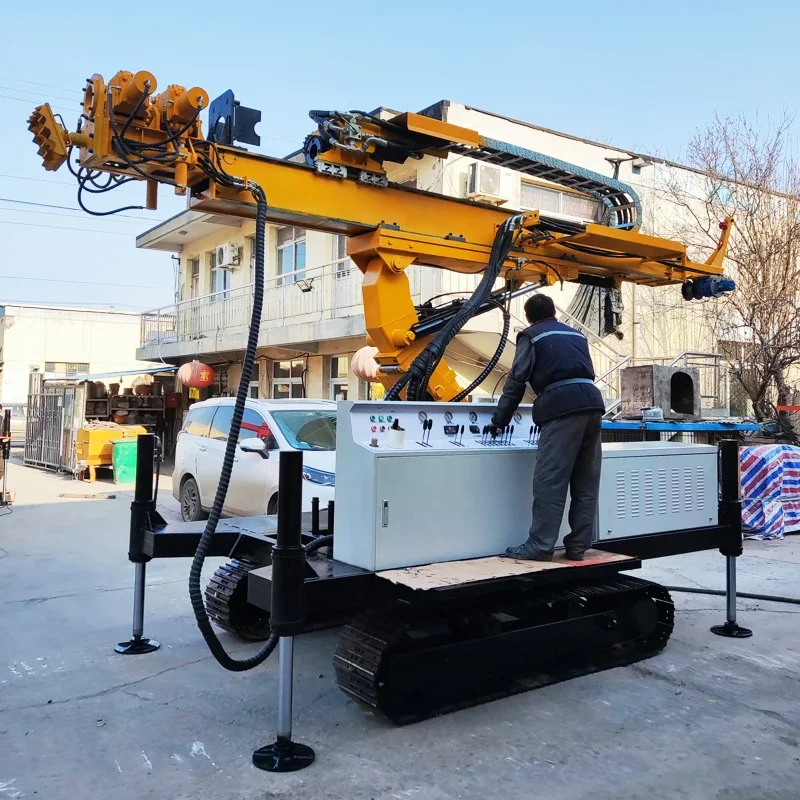 YG Hydraulic Rotary Drill Rigs Machine Jet Grouting Ground 18m Crawler Anchor Machine Anchoring Drilling Rig Machinery for US