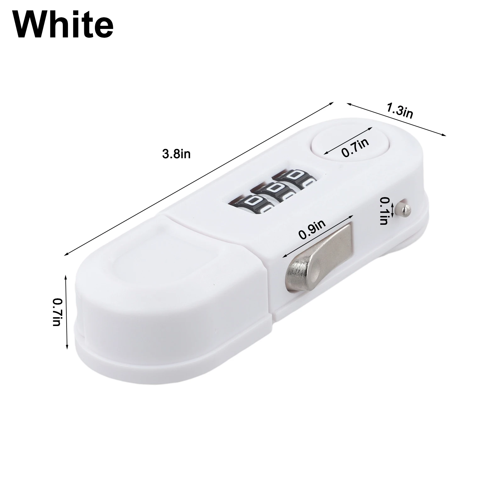 Child/ Safety Cabinet Lock With Password Multifunctional Door Latch For Refrigerator And Wardrobe Damage-Free Install White