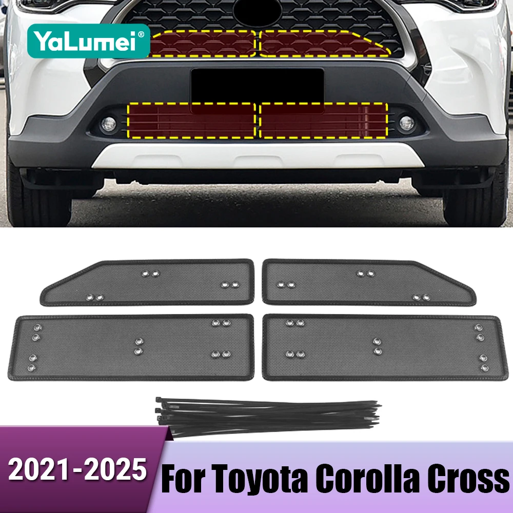 

Car Front Bumper Air Intake Insect Proof Net Inlet Protective Mesh For Toyota Corolla Cross XG10 2021 2022 2023 2024 2025 Hybrid