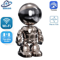 YOOSEE Robot Camera Wifi 2MP Indoor Smart Home Security Camera Night Vision Two Way Audio Auto Tracking Indoor Baby Monitor