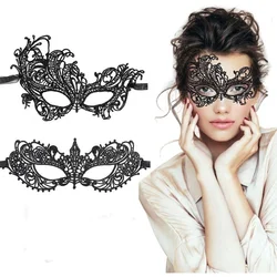1pcs Simple Sexy Masquerade Mask Women Party Mask Pretty Elegant Lady Lace Masquerade Halloween Mardi Gras Decor