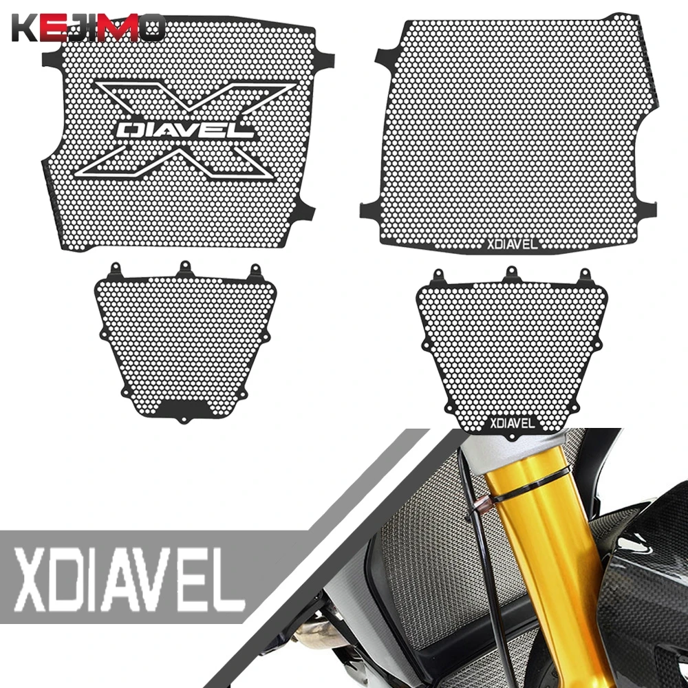 

For Ducati XDiavel X-Diavel S xDiavel 2016-2024 2021 22 Motorcycle Radiator Guard Grille Cover Oil Cooler Guard Grill Protector