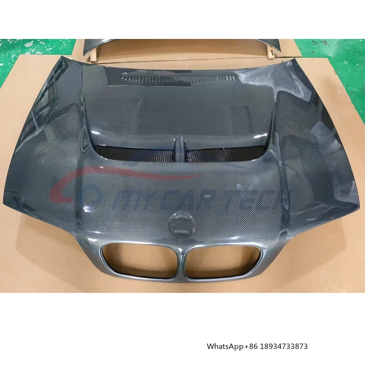 

Для BMW 3 серии E46 2-дверный купе с предварительной подтяжкой из углеродного волокна, капот, совок, крышка двигателя автомобиля, Bodykit