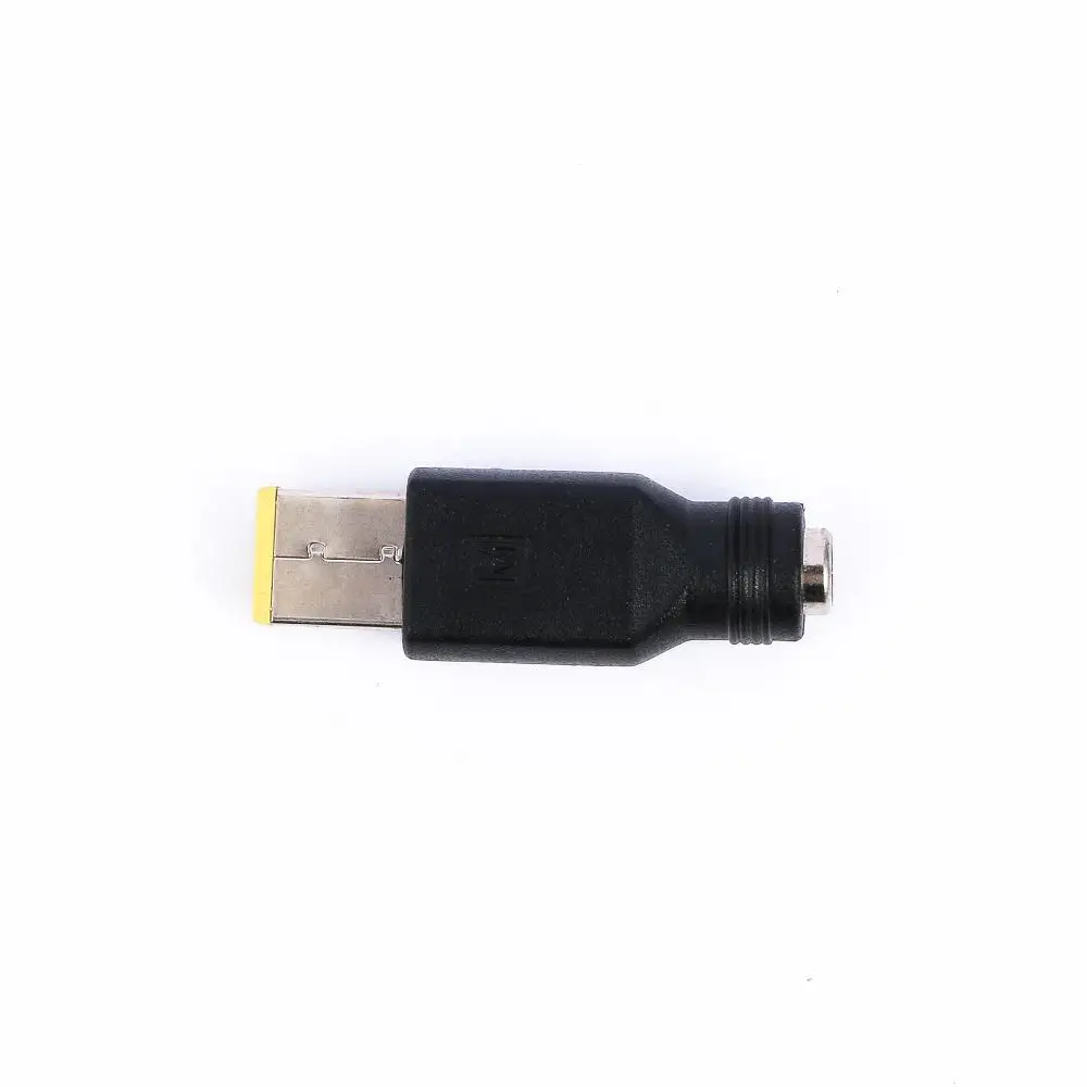DC Round To Square End for Lenovo ThinkPad 5.5 × 2.1/ 2.5mm To Square Converter Power Charger Plug Connectors Laptop Adapter