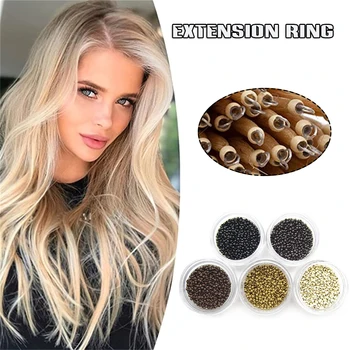 1000 قطعة حلقات نانو نحاسية قوية مادة ذات نوعية جيدة مناسبة لهدية عيد الميلاد