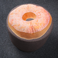 1PC Doughnut Shaped Throw Pillow Super Soft PP Cotton Filled Cushion for Home Office Car Use Seat Back Decorative Kids