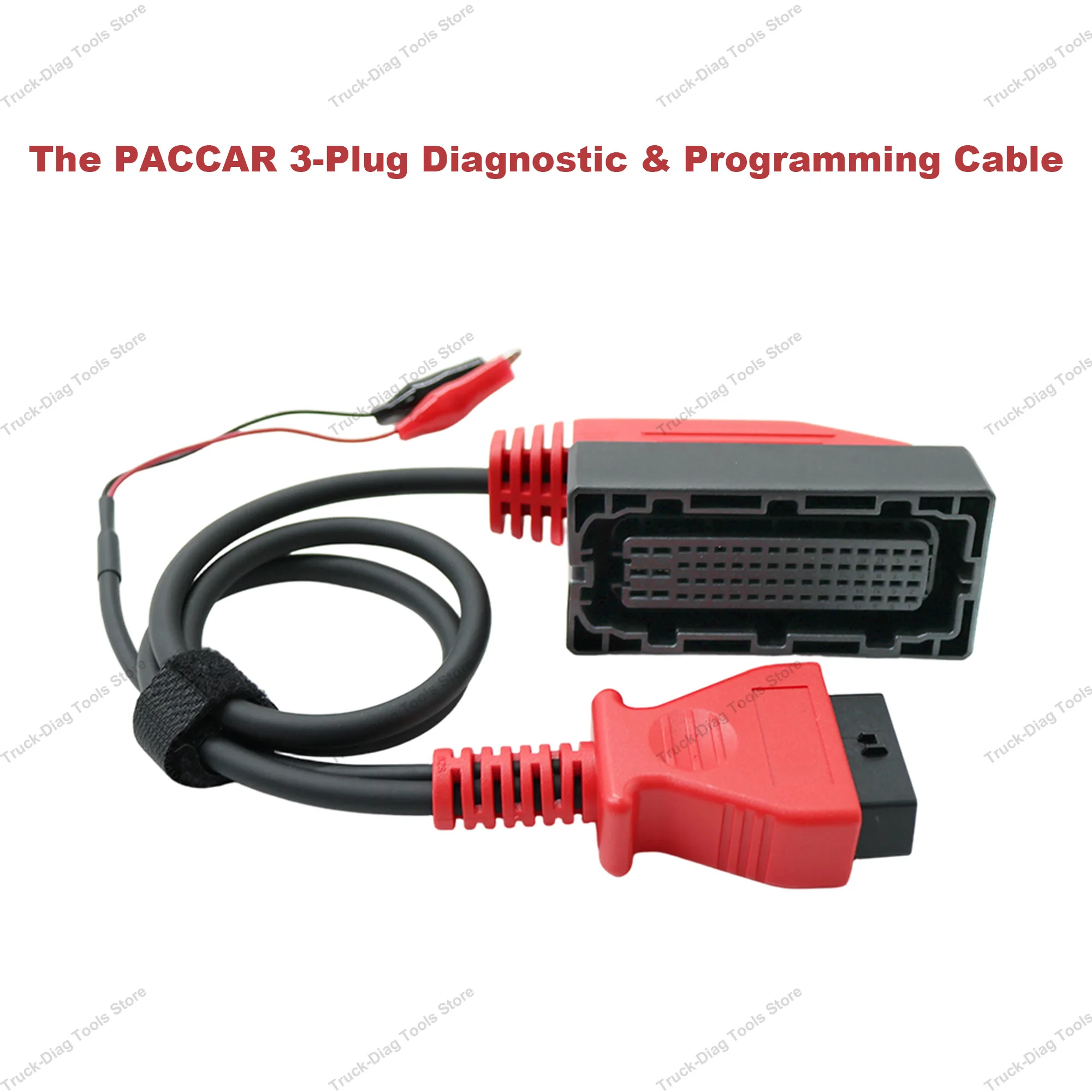 3-Plug Engine Communication Cable For PACCAR For Kenworth /Peterbilt/DAF Truck Programmer Adapter OBD2 16Pin for Davie 4 ESA