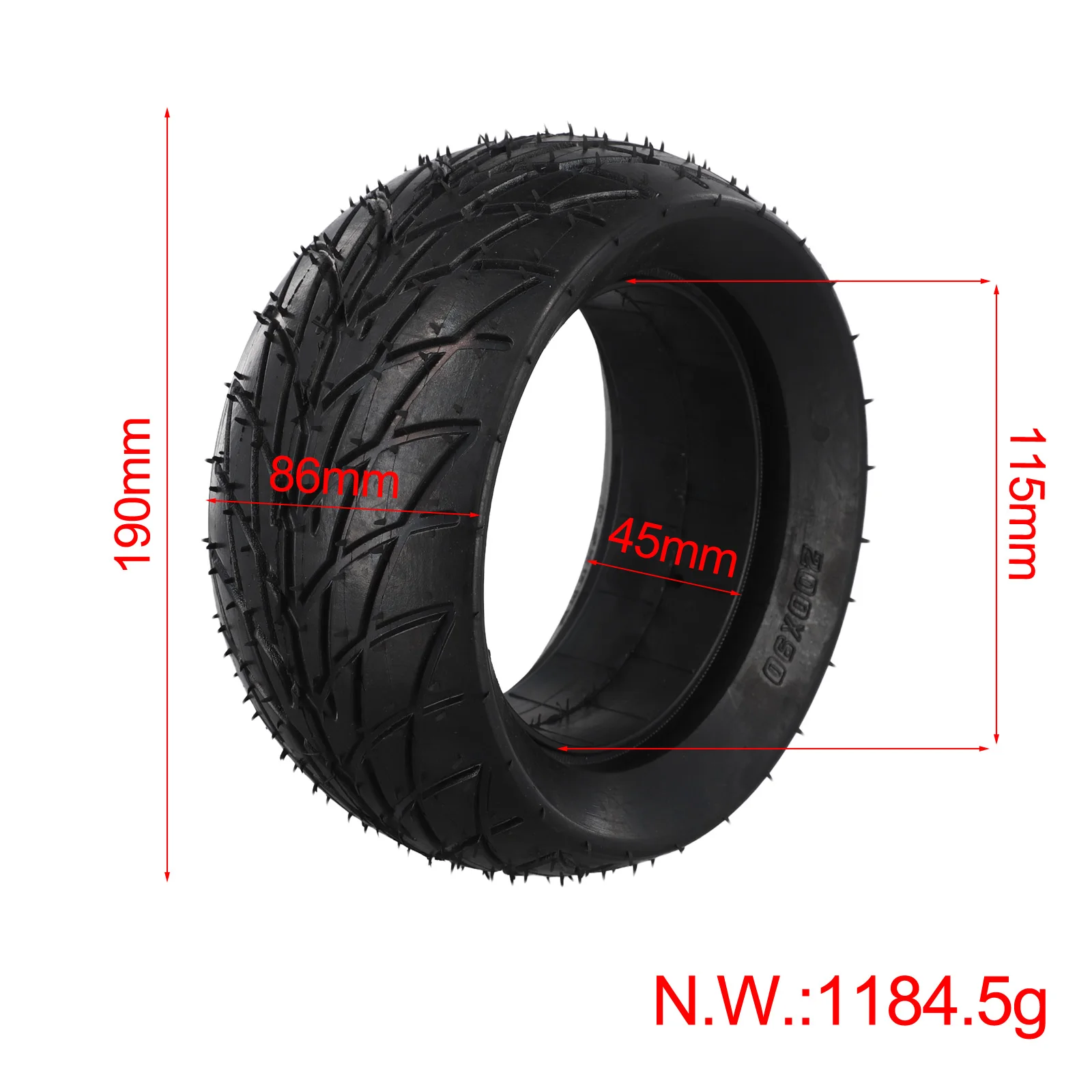 

Противопрокольная шина для электрического скутера, твердые шины, электрический скутер 200*90, сплошная шина, шина для электронного скутера, резиновая шина