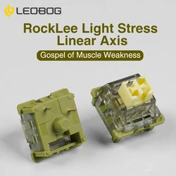 LEOBOG RockLee Switches 5 Pin 26gf Linear Switch Compatible for MX Mechanical Keyboard 100 pcs