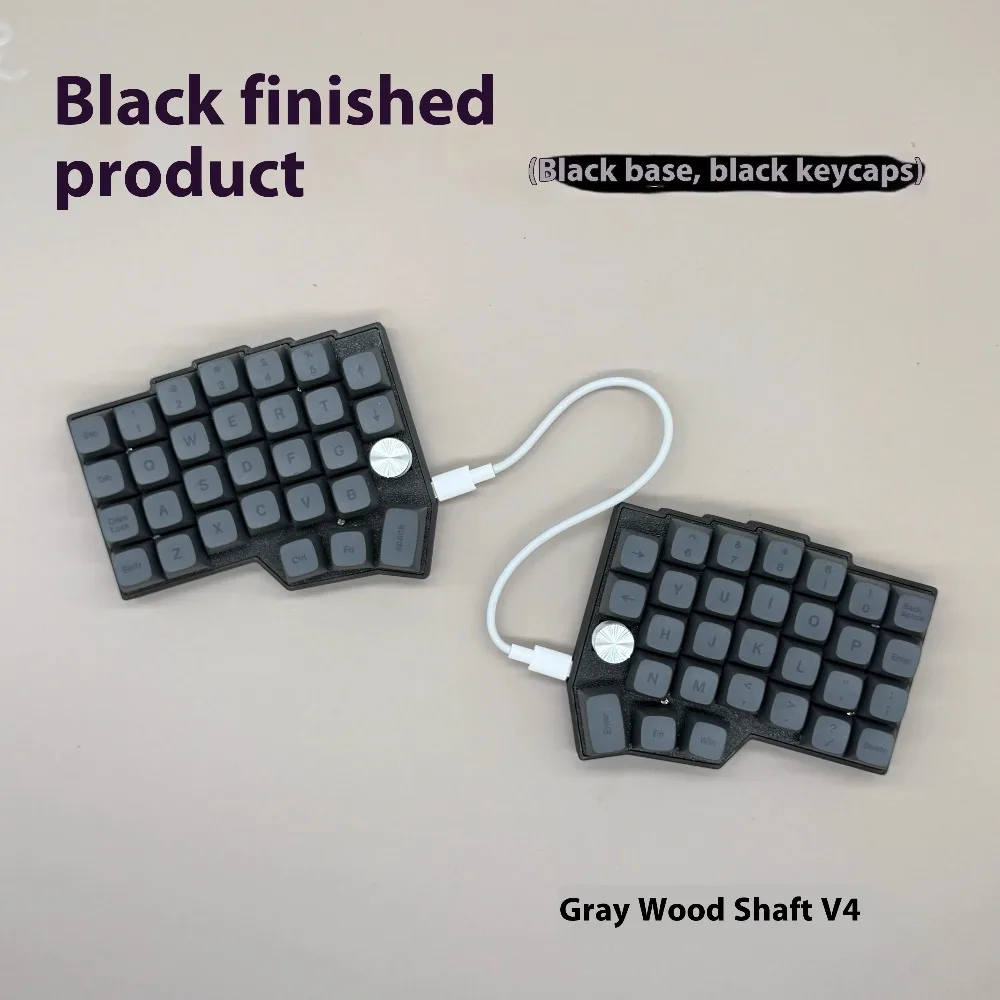 

Механическая клавиатура Borne Split, эргономичная раскладка 4 × 6, 2 ручки, проводная RGB, пользовательские игровые аксессуары, поддержка QMK, флакон, клавиатура, подарки