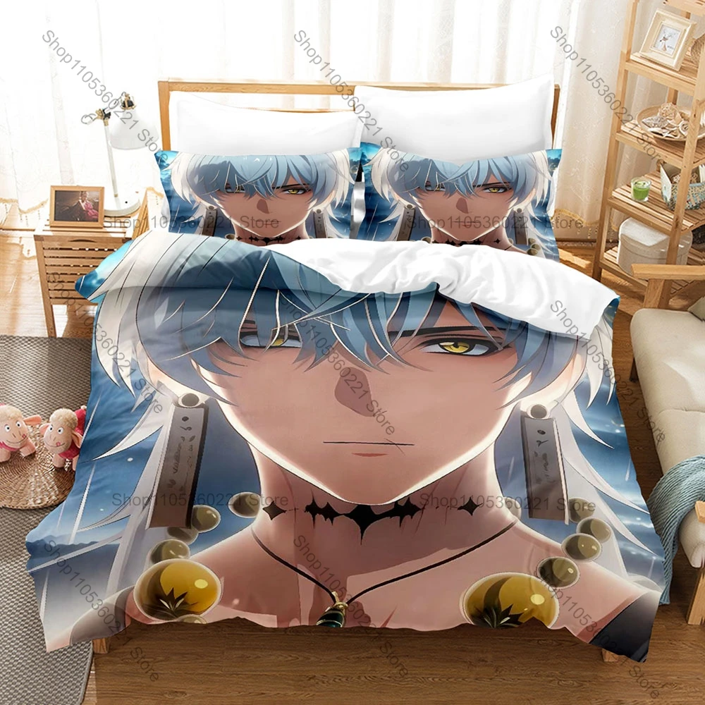 Icon Geshu Lin Warrior Graphic Wuthering Waves Gaming Bedroom Decor Bedding Duvet Cover + 2 Pillowcases Game Fan Room Decor