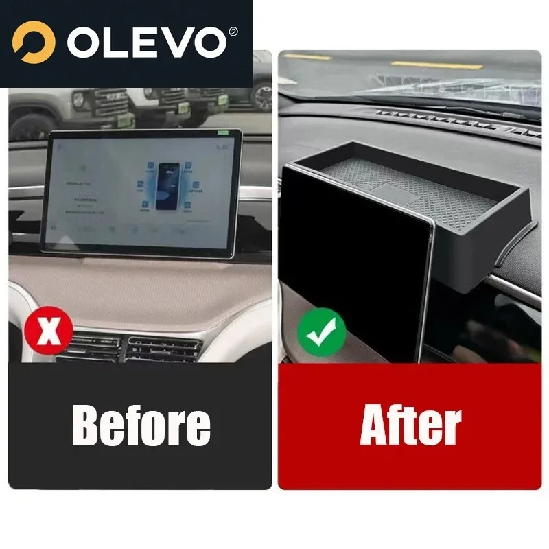 جديد لـ BYD Song Pro 2023 2024 صندوق تخزين تعديل السيارات خلف الشاشة صندوق تخزين خلف شاشة الملاحة