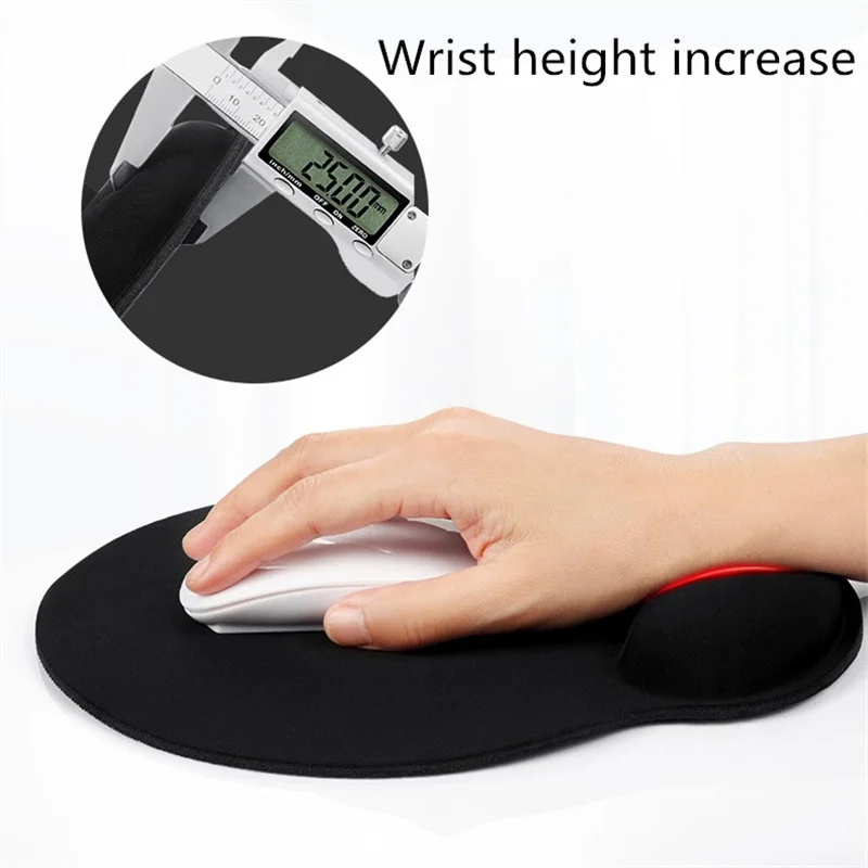 Ergonomic Wrist Rest Mouse Pad Solid Wrist Guard Support Pad Non-Slip Office Guard Mouse Mat Soft Mousepad For Game Computer