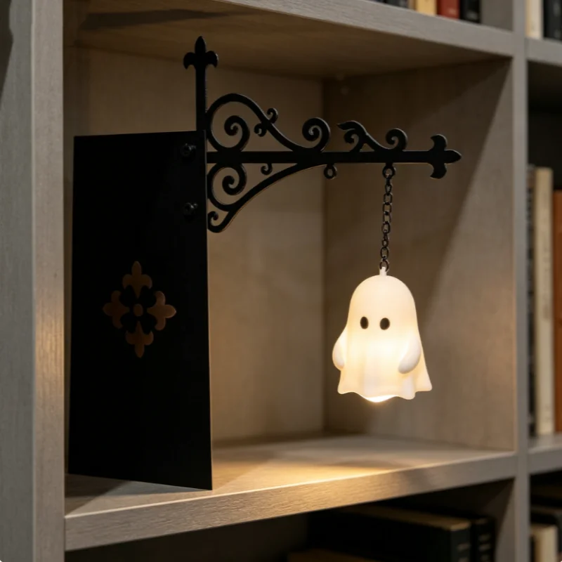 Bookshelf Lamp Library Lantern Light Library Lantern Bookshelf Light Vintage Reading Nook Led Night Lamp Decorative for Home