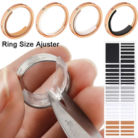 Ring Size Adjust Silicone Invisible Sticker for Loose Rings Transparent White Finger Ring Size Resizer Reducer Jewelry Tools