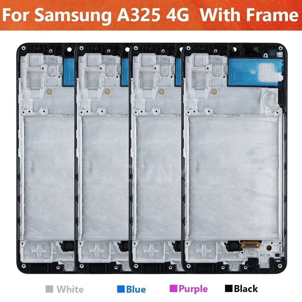 6.4\'\' OLED For Samsung A32 4G LCD For Samsung A325 A325F SM-A325F/DS LCD Display Frame Touch Digitizer Screen For Samsung A325