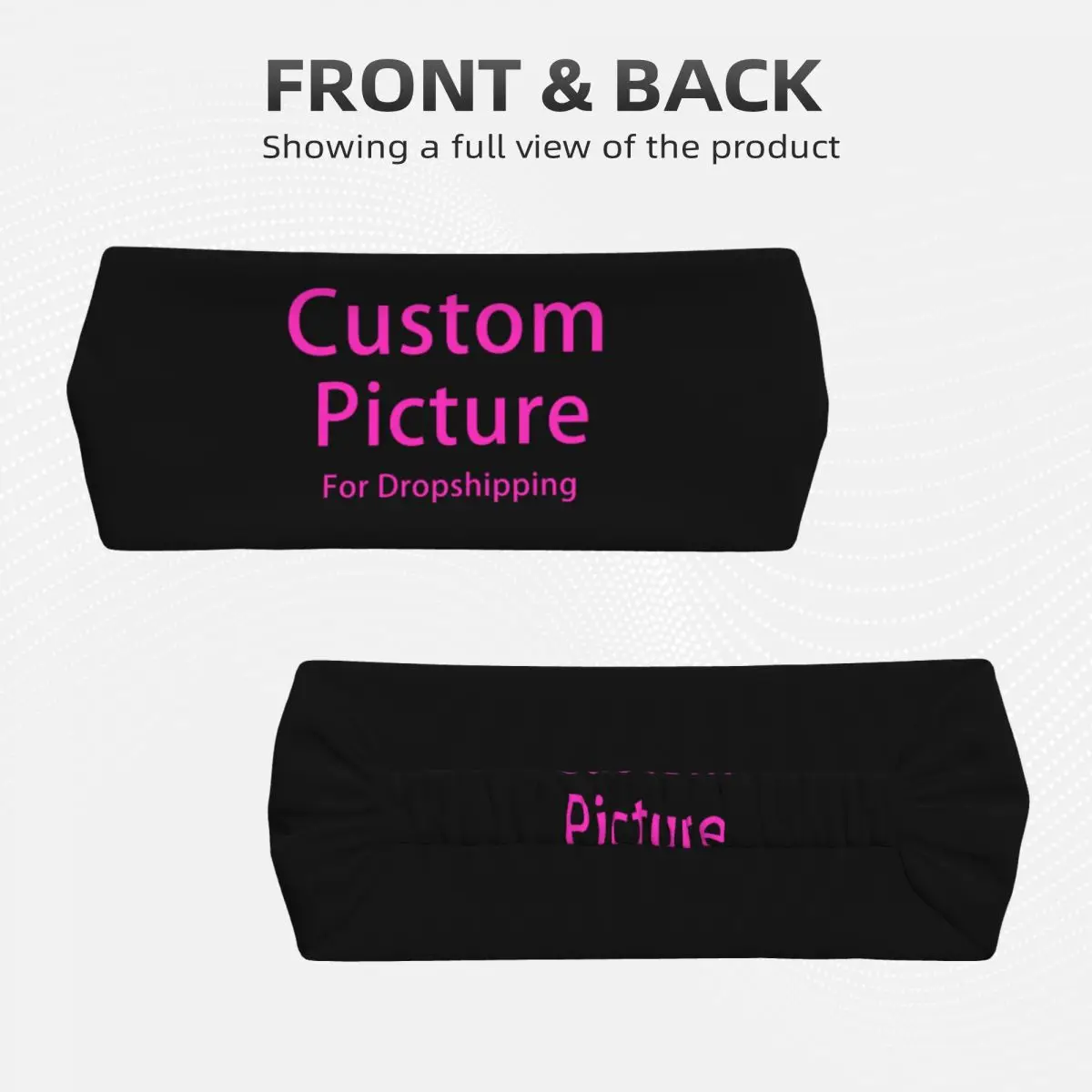 Custom Personalized Custom Photo Logo Sports Sweatbands for Yoga Customized DIY Print Absorbent Headband Women Men