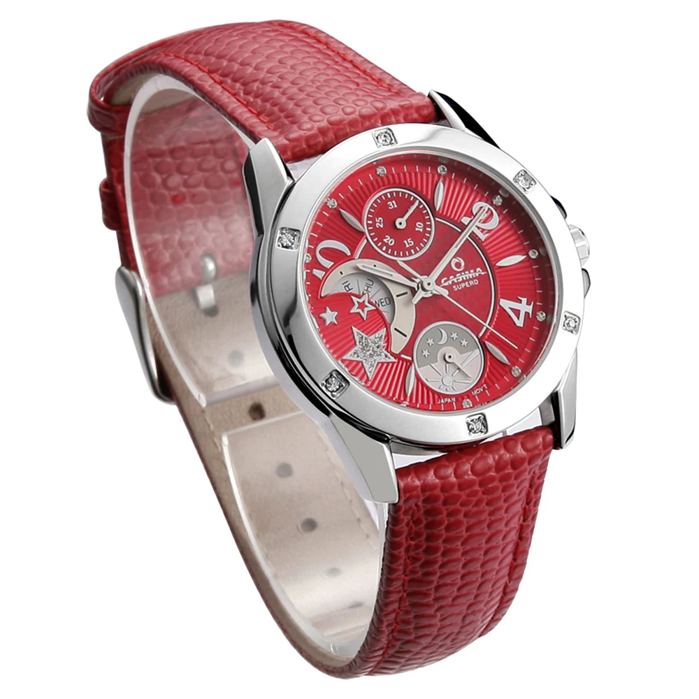 CASIMA Women's Wristwatch, Quartz Movement, Simple Trend  Fashionable, Waterproof, Luminous, Model SP-2805-1006