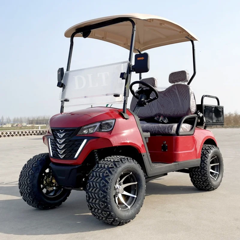 New 2-Seater Electric Golf Cart With Hopper 12-Inch Tires 4000W Motor 12V100AH Battery Custom Color Origin China