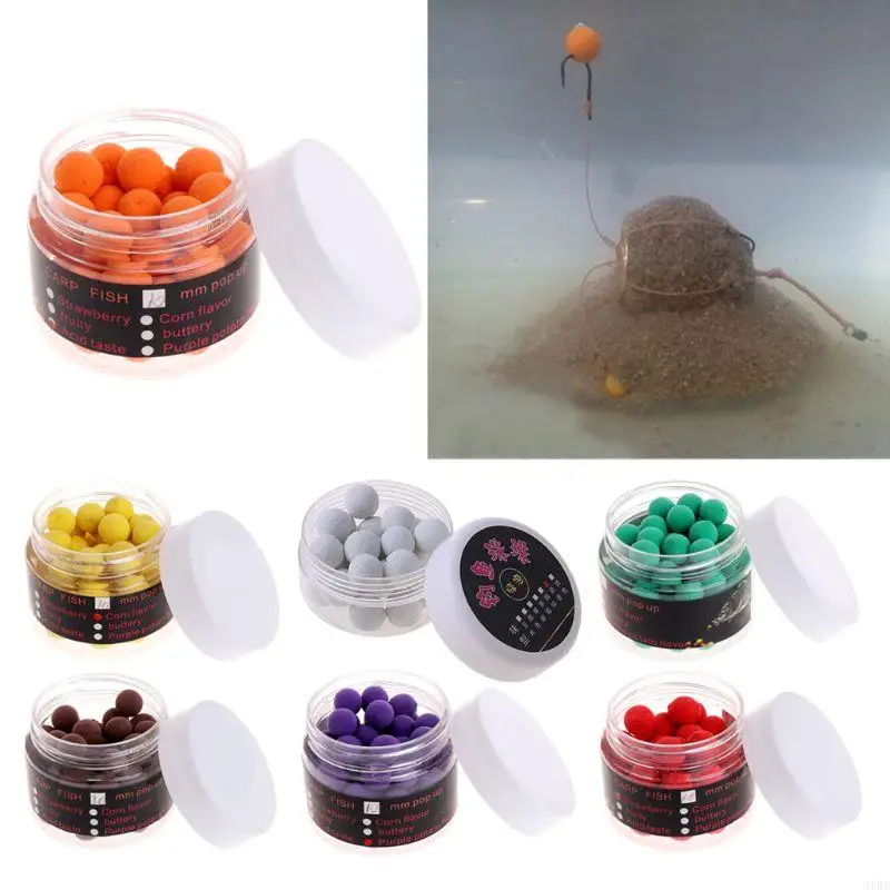 31BE 1 Box Carp Floating Fishing Lure Artificial Baits Beads Up Flavor Smell Bal