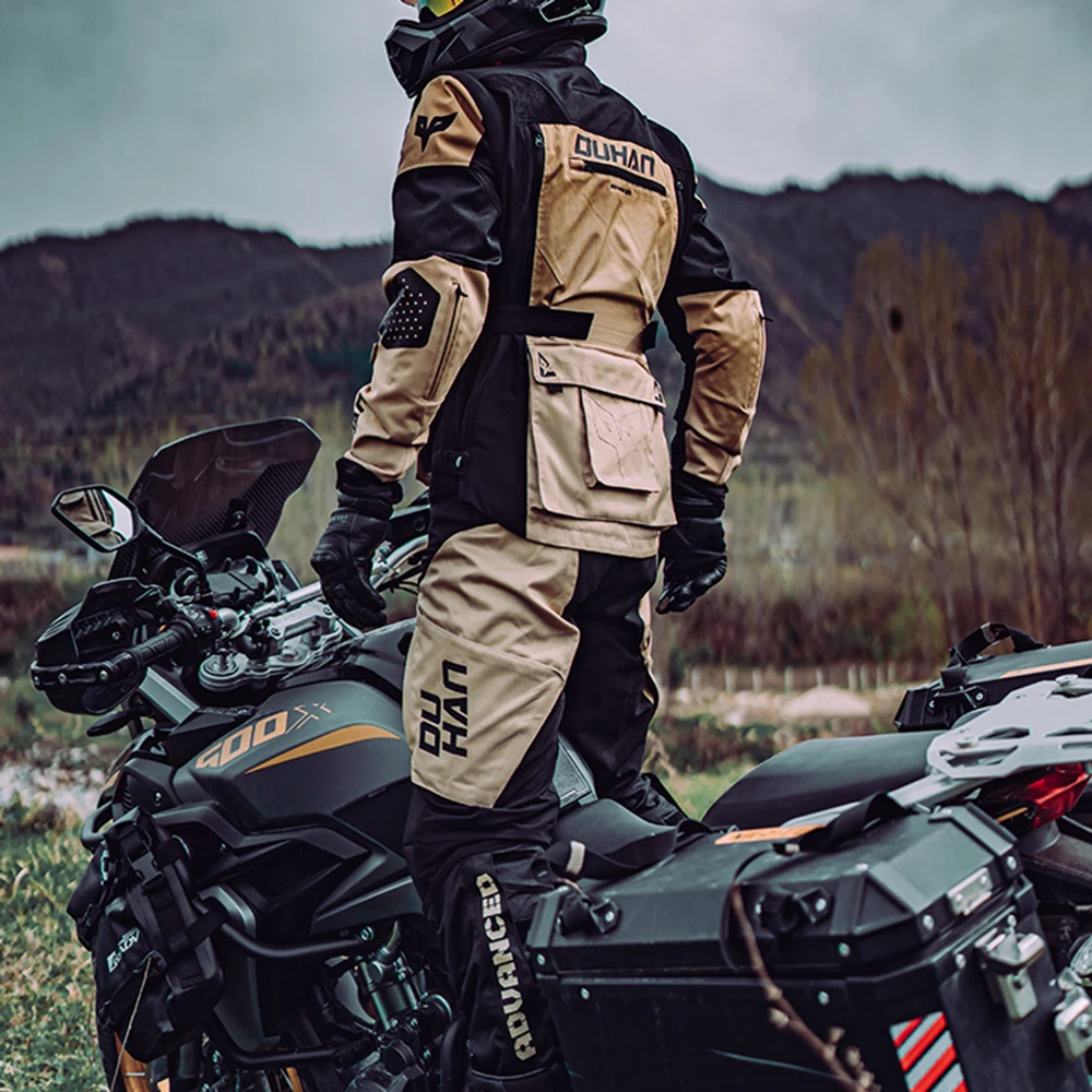 Motorcycle Rally Suit Cross-Country Motorcycle Suit Anti-Fall Motorcycle Brigade Breathable Riding Suit Motorcycle Equipment