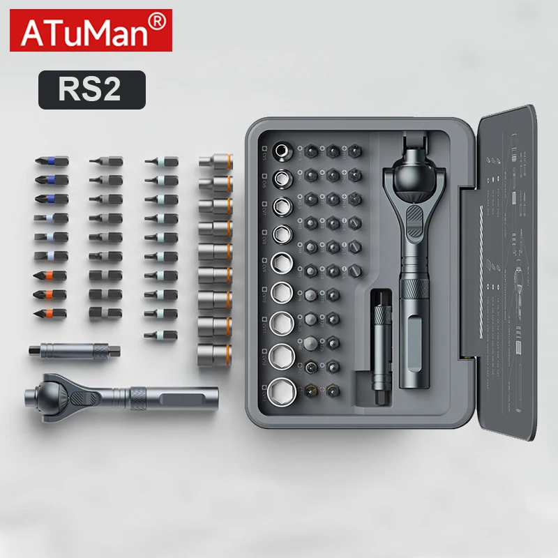 

Набор прецизионных магнитных отверток DUKA Atuman RS2 40-в-1 с трещоткой для ремонта дома и DIY