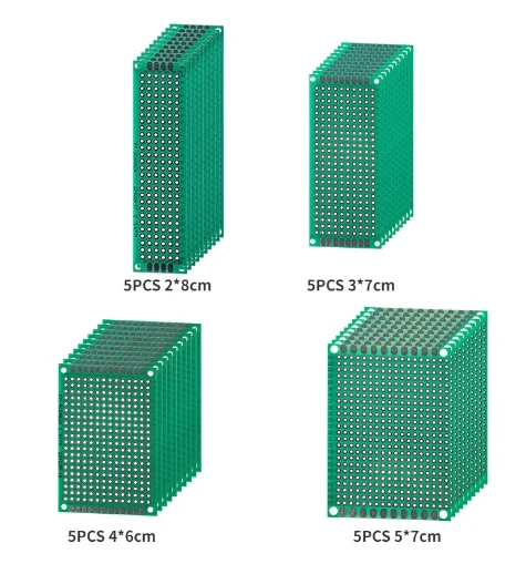 7x9 6x8 5x7 4x6 3x7 2x8cm Double Side Prototype Diy Universal Printed Circuit PCB Board Protoboard 4*6 6*8 5*7 3*7