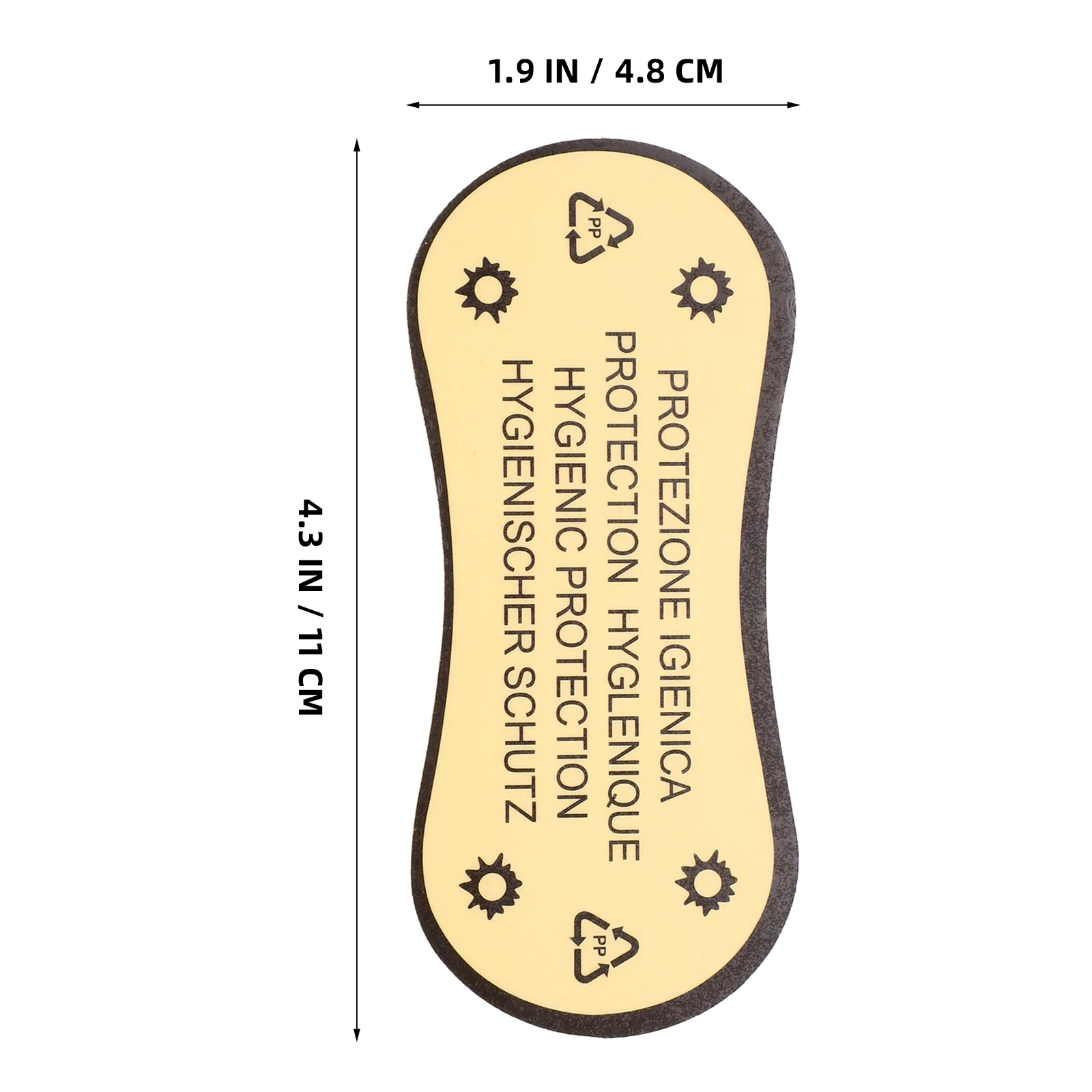 100 Pcs Warning Label Adhesive Private Part Sticker Button for Clothes Pvc Self-adhesive Labels