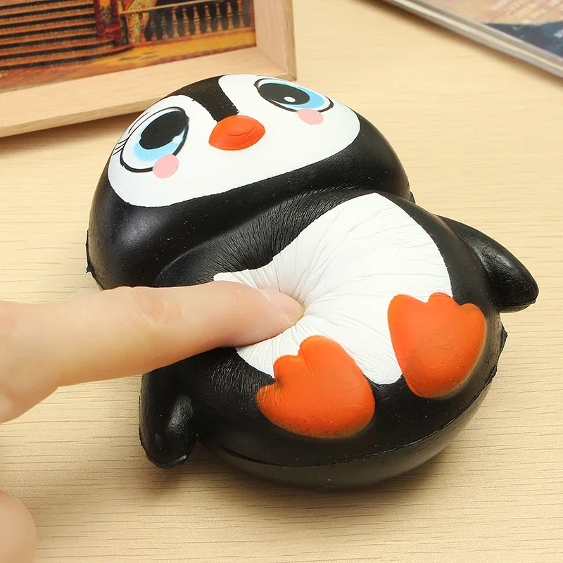 Reduce Pressure Finger Squishy Toy Penguin Figure Adult Decompression Toys Relieves Stress Anxiety Toy Slow Rebound Gag Toys