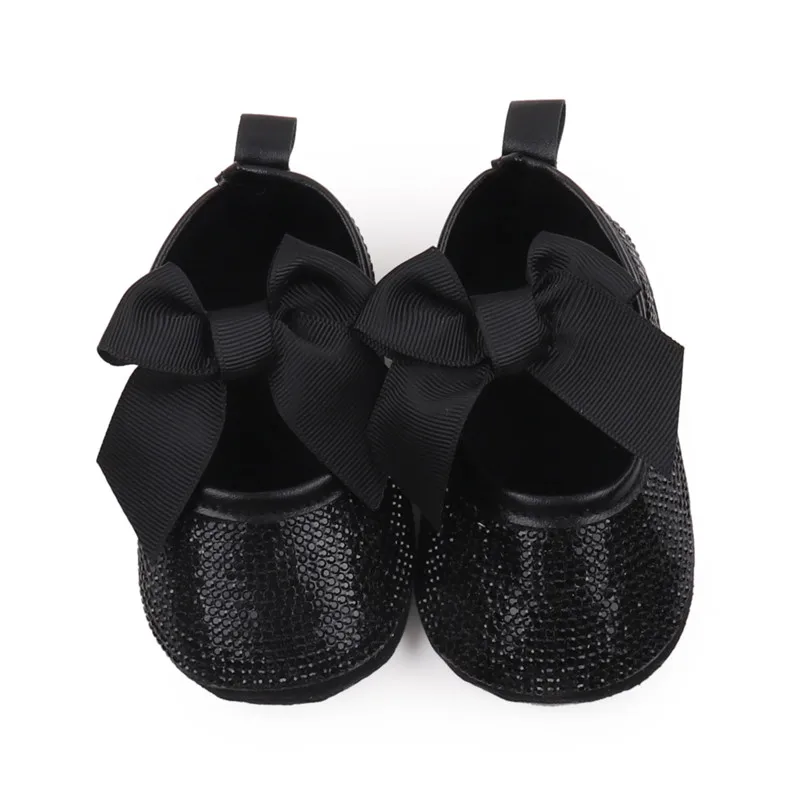 Cute Bowknot Baby Girl Princess Shoes New Spring Autumn Infant Crib Shoes Soft Sole Newborn First Walkers