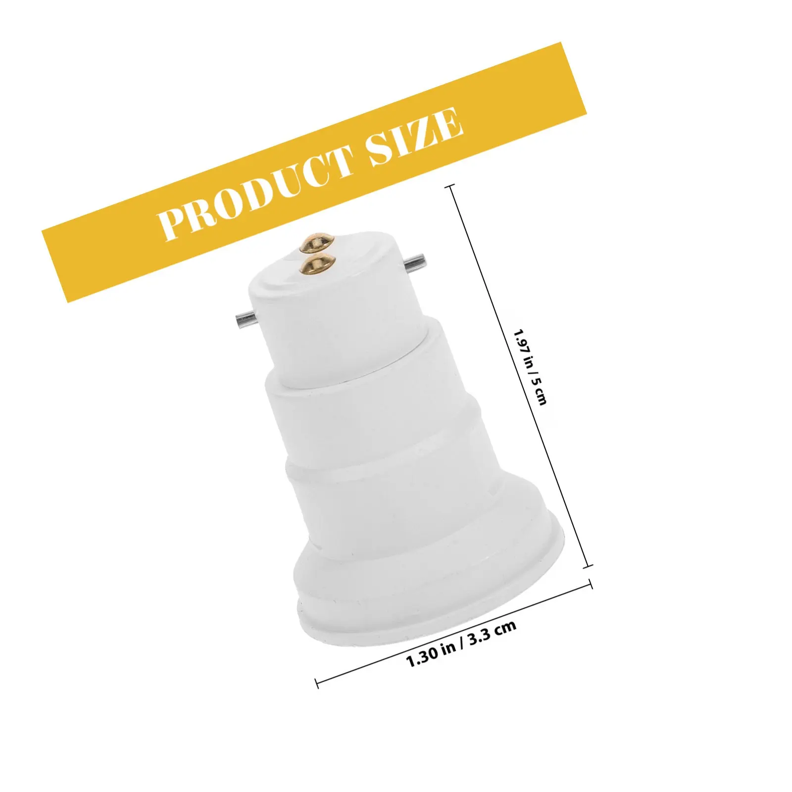 LED Light Bulb Socket Adapter Converter – E27/E14 to B22/B15 Base Change for Home & Office Use
