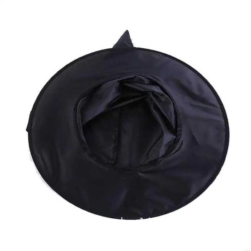 Halloween Black Witch Wizard Hat Party Costume Headgear Devil Fashion Peaked Cap Cosplay Props Decoration Fancy Dress up