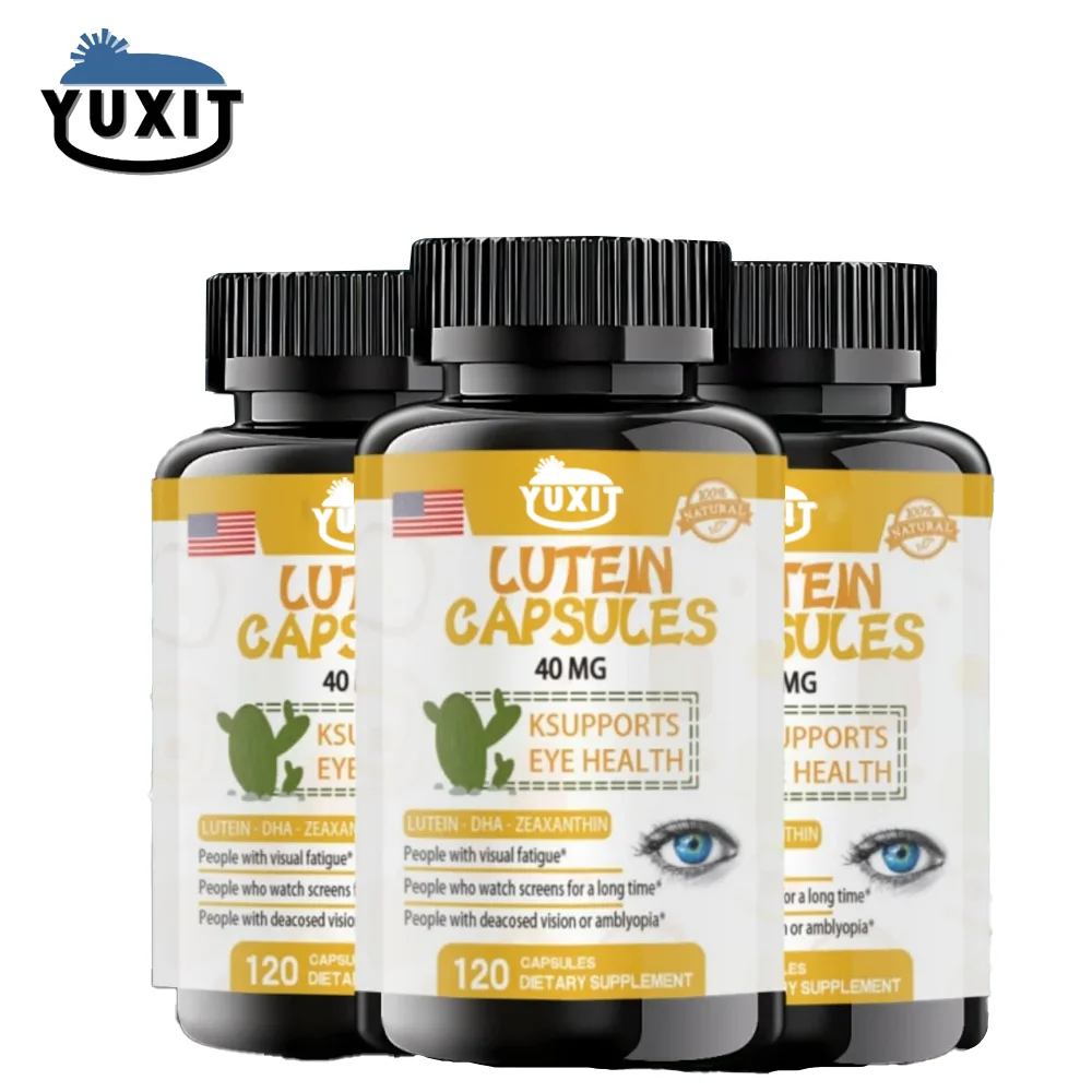 YUXIT Natural Treasure Lutein Pill อาหารเสริมสุขภาพตาและวิตามิน รองรับสุขภาพสายตา 40มก