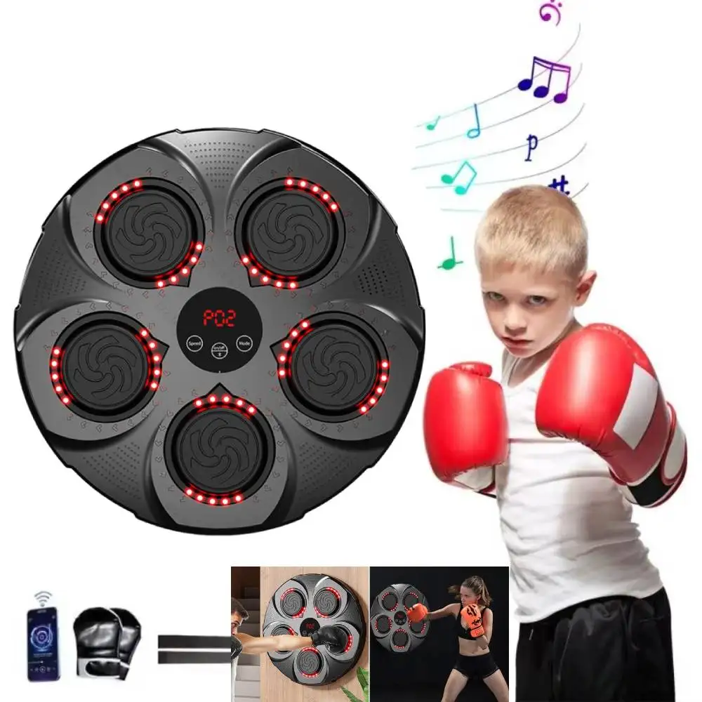 Smart Music Boxing Machine Home Wall Target Children's Strike Reaction Indoor Electronic Target Sanda Training Device