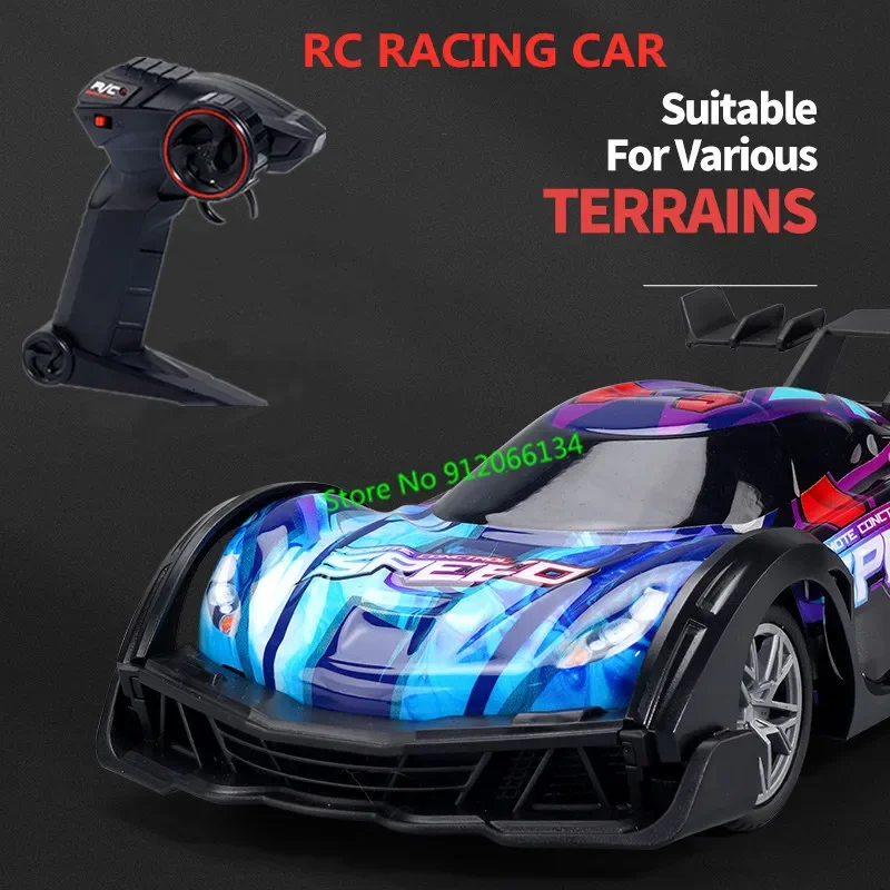 1:18 Championships Electronic Mini RC Racing Car 2.4G High Speed Drift Sports Radio Control Car Toys with Colorful Led Lighting