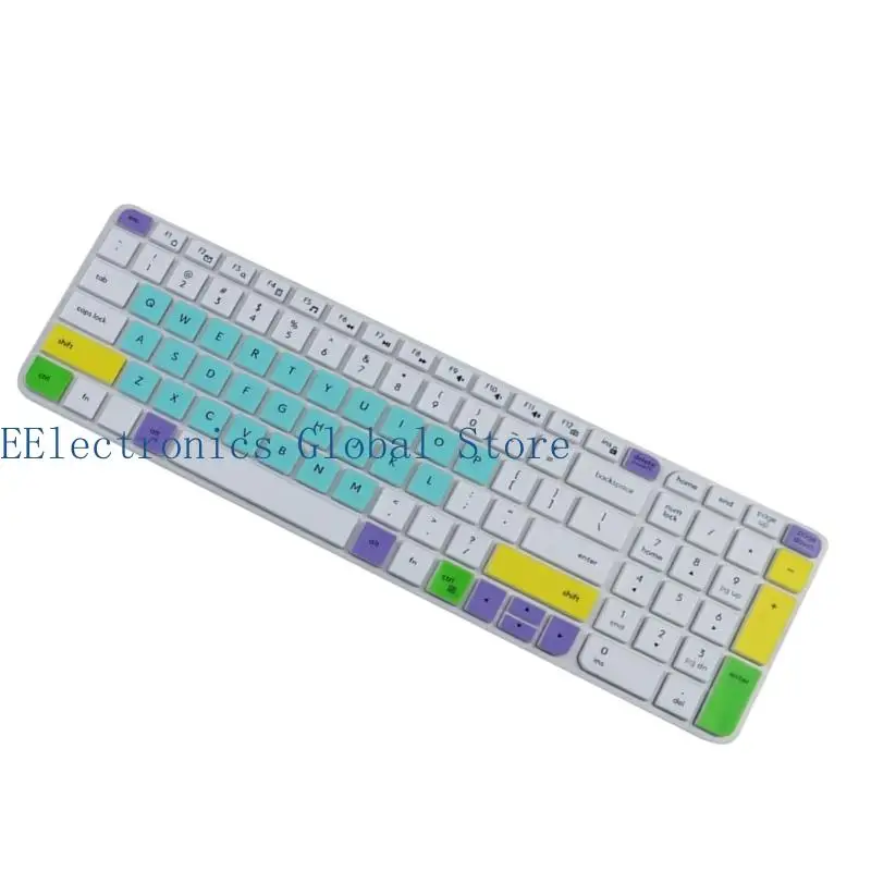 462B Keyboard Cover for K580/K585/K470/MK470 Wireless Keyboard Protectors Skin Keyboard Thin Silicone Keyboard Cover
