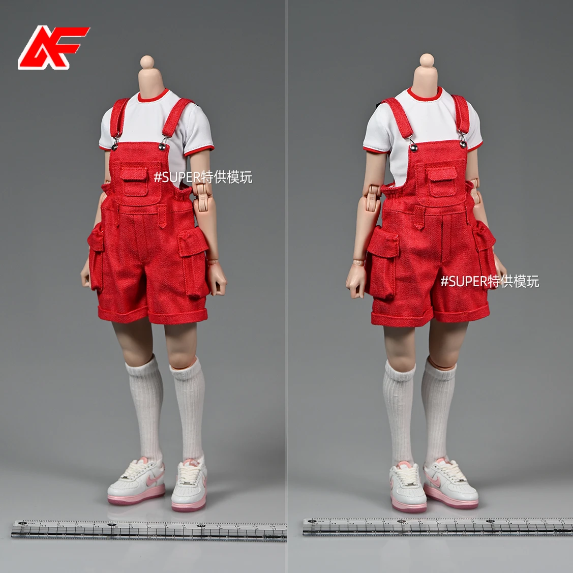 1/6 Scale Cargo Jeans Suspenders Shorts Fit For 12'' TBL PH JO World Box Female Action Figure Body Dolls