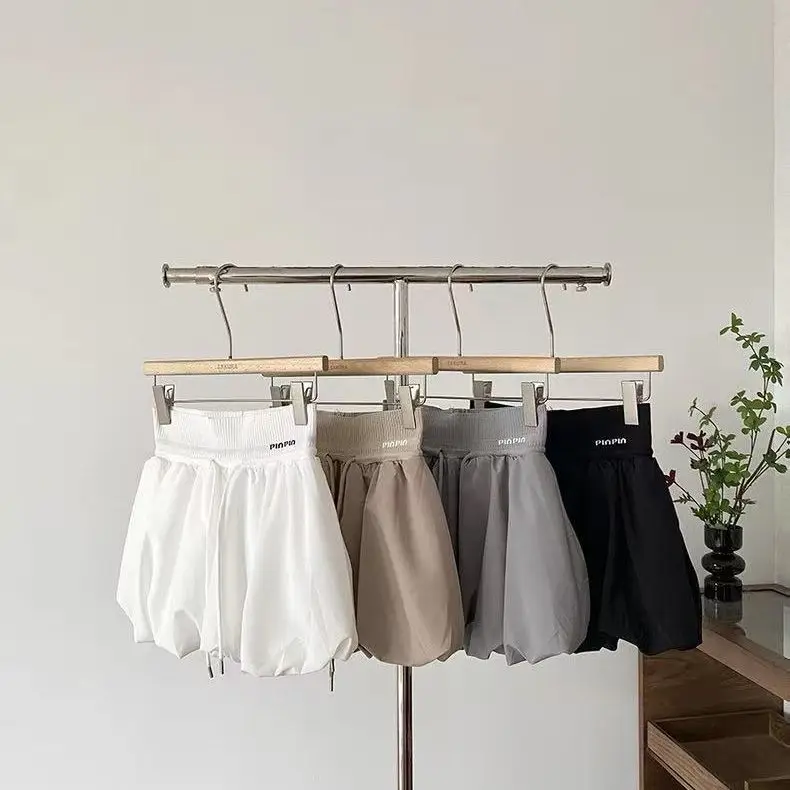 

2025 Summer Fashion Slim Bud Bubble Strap Skirt Korean Style