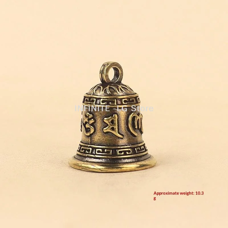 Brass Handicraft  Six Word Mantra Wind Bell Creative Gift Home Decoration PendantINFINITE -LG